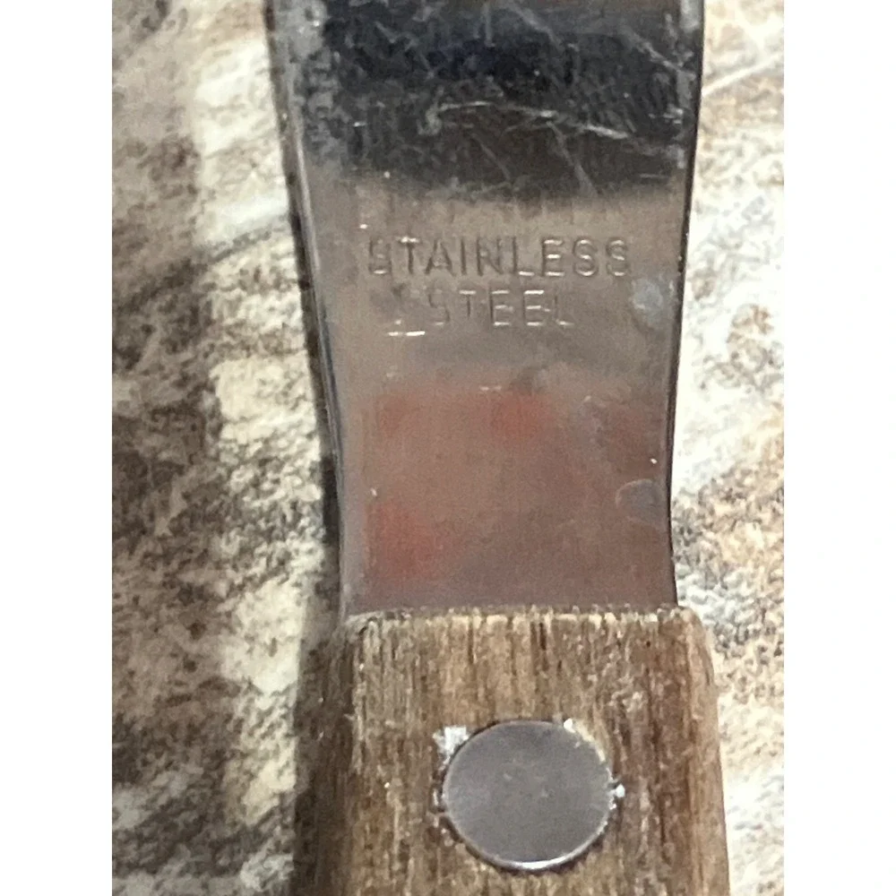 Stainless Steel Offset Palette Knife Spatula with Wood Handle 8.5 Inch